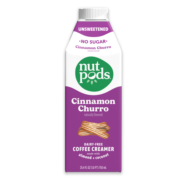 nutpods Dairy-Free Unsweetened Cinnamon Churro Coffee Creamer