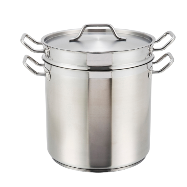 Winco - Stainless Steel Steamer/Pasta Cooker - 8 Quart, 13.38" x 10.38" x 10.5" - 1 Ct.