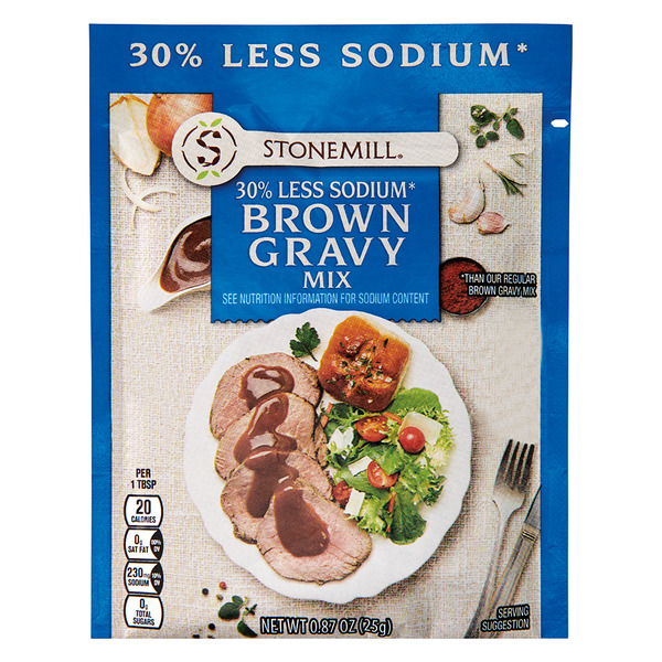 Stonemill Reduced Sodium Brown Gravy Mix