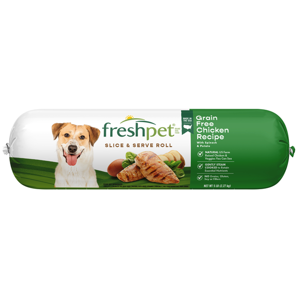 Freshpet Fresh Dog Food, Grain Free Chicken Recipe Roll