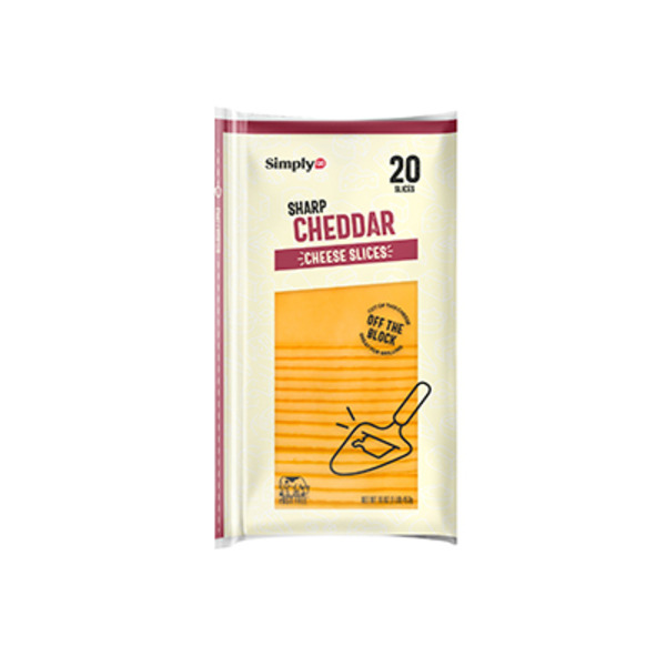 SimplyGO Cheese Sliced Sharp Cheddar