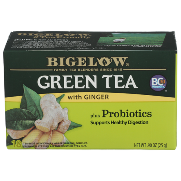 Bigelow Green Tea With Ginger   Probiotics