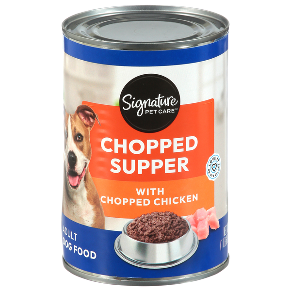 Signature Pet Dog Food, Chunky Chicken Dinner, Chopped Supper, Adult