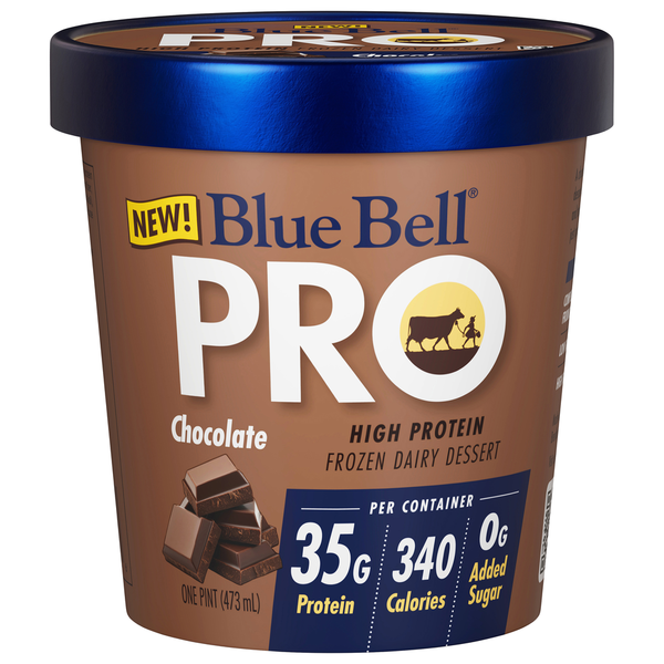 Blue Bell Pro Chocolate High Protein Frozen Dairy Dessert Same-Day