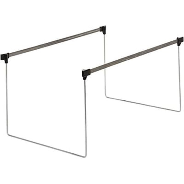Pendaflex Adjustable Hanging File Folder Frame - Gray & Silver - Letter Size