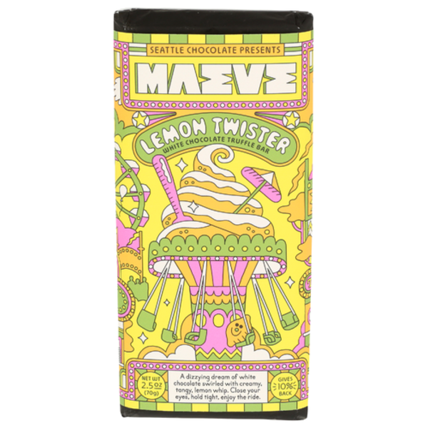 Maeve By Seattle Chocolate Lemon Twister White Chocolate Truffle