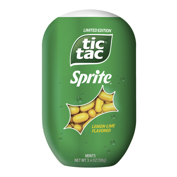 Tic Tac Sprite Lemon-Lime-Flavored, On-The-Go Refreshment, 3.4 oz