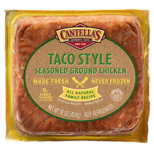 Cantella's Taco Style Seasoned Ground Chicken