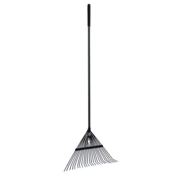 Ground Work 24 in. Carbon Steel Leaf Rake