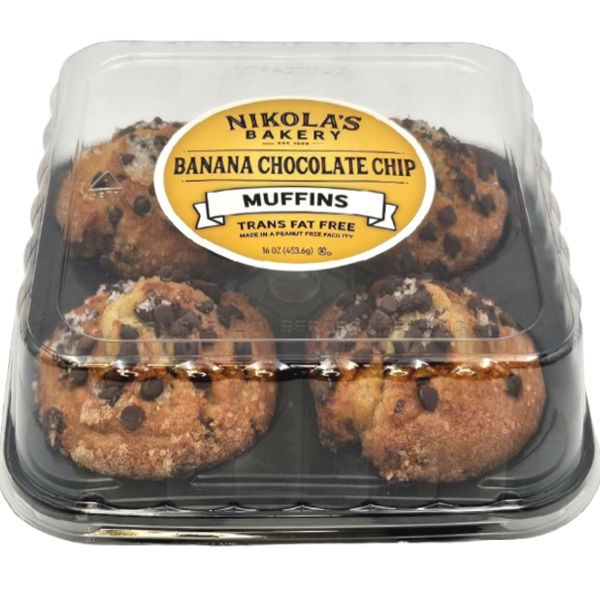 Nikola's Bakery Banana Chocolate Chip Muffin Same-Day Delivery or