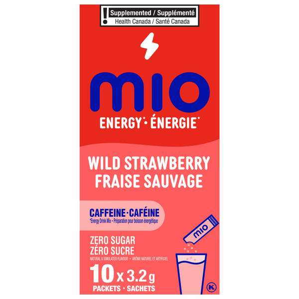 Mio Caffeine Wild Strawberry Energy Drink Mix Same-Day Delivery or