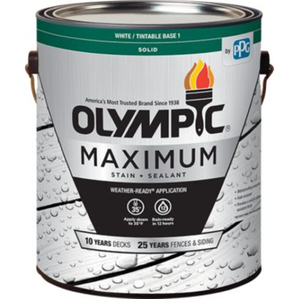 Olympic 1 gal. Solid Maximum Stain & Sealant, Oxford Brown