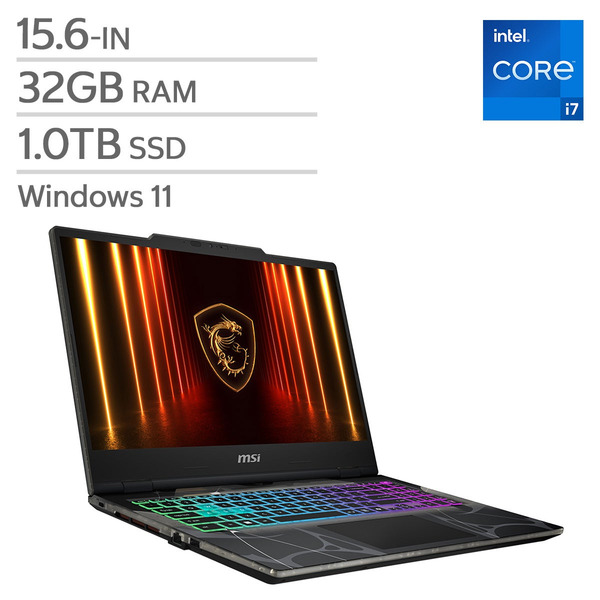 MSI Surfaces Intel Core i7-13620H 32GB RAM, 1TB SSD & 8GB NVIDIA GeForce Cyborg 15 15.6" Screen Gaming Laptop
