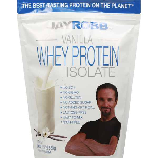 Jay Robb Whey Protein Isolate, Vanilla (24 oz) Instacart