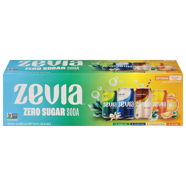 Zevia Zero Sugar Assorted Soda Variety Pack Same-Day Delivery or