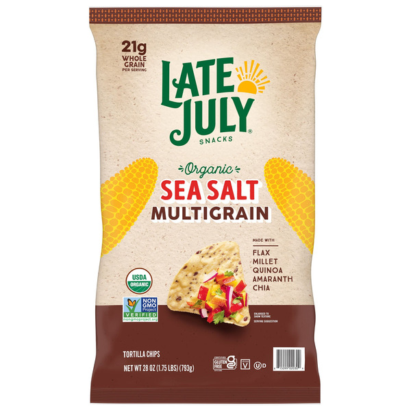 Organic Sea Salt Multigrain Tortilla Chip, 28 oz