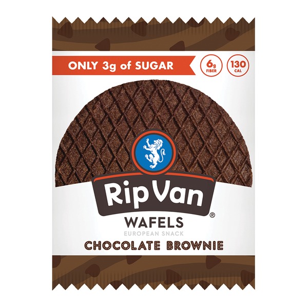 Rip Van Wafels Low Sugar Wafel Chocolate Brownie
