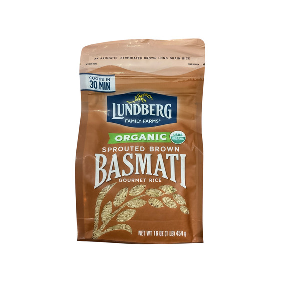 Lundberg Family Farms Gourmet Rice, Organic, Basmati, Sprouted Brown