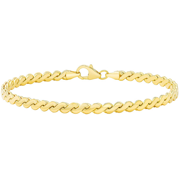 14kt Yellow Gold Serpentine Chain Bracelet
