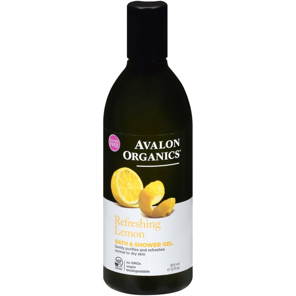 Avalon Organics Refreshing Lemon Bath & Shower Gel (355 ml) Instacart