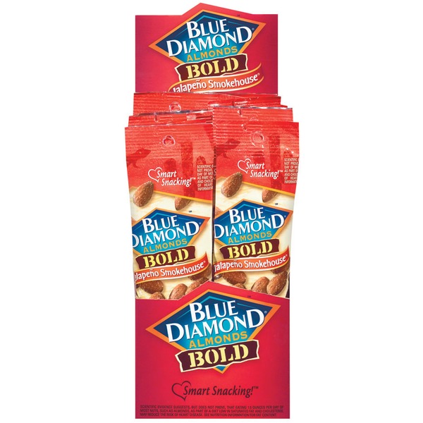 Blue Diamond Almonds Bold Jalapeno Smokehouse 1.5 Oz Almonds (12 ct