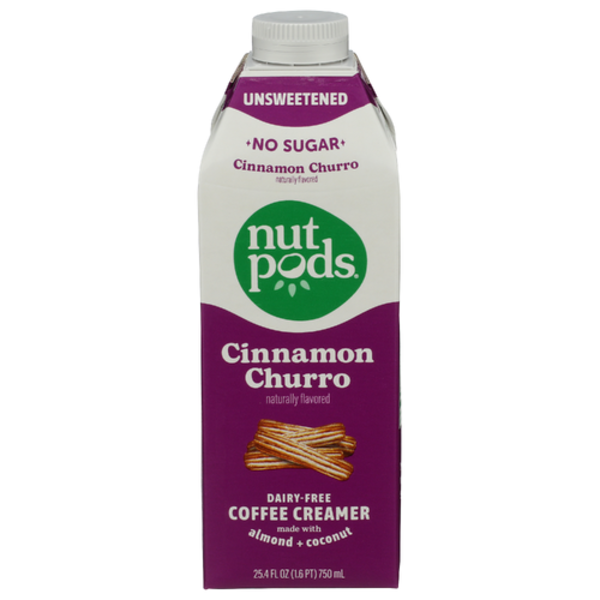 Nutpods Cinnamon Churro Almond + Coconut Unsweetened & Dairy-Free Creamer