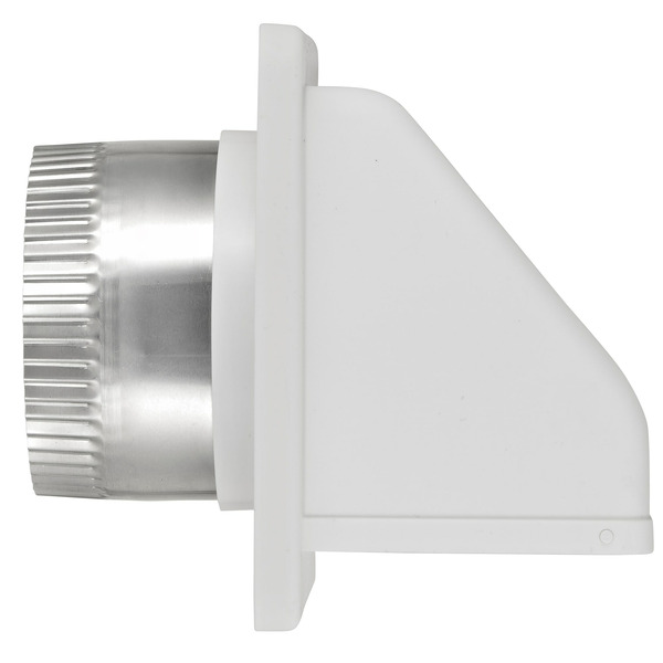 Lambro 4-in Dia Plastic Preferred with guard Dryer Vent Hood