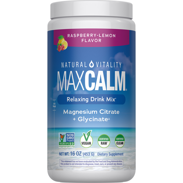 Natural Vitality Calm Lemon Flavored Magnesium Supplement Same-Day