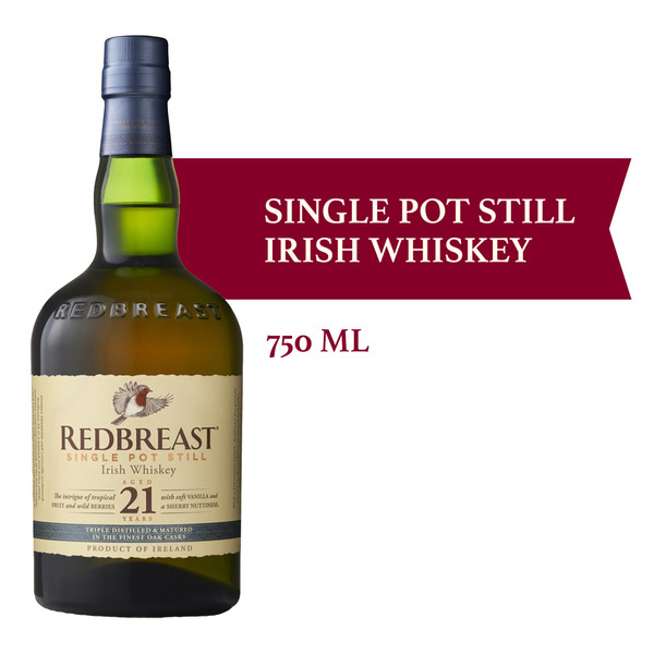 Redbreast 21 Year Old Single Pot Still Irish Whiskey Same-Day