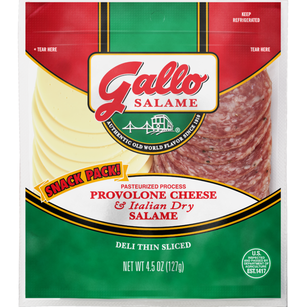 Gallo Salame Salame® Provolone and Italian Dry Salami Snack Pack, 4.5 oz.