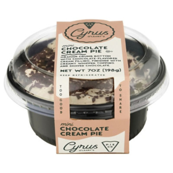 Cyrus O'Leary's Pie Co Chocolate Cream Mini Pie