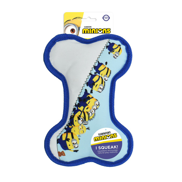 Multipet International Minions Plush Bone Dog Toy