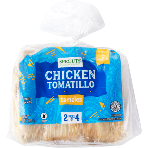 Sprouts Chicken Tomatillo Tamales Same-Day Delivery or Pickup