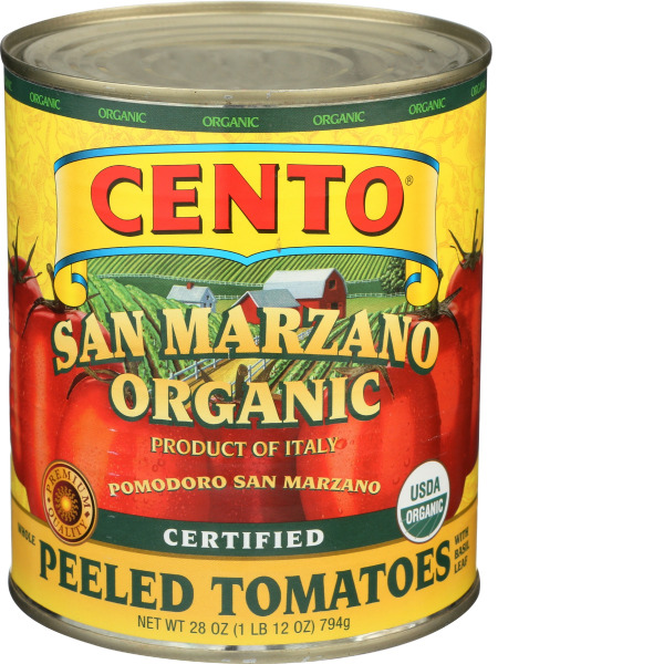 Cento Tomatoes, Organic, San Marzano, Whole Peeled