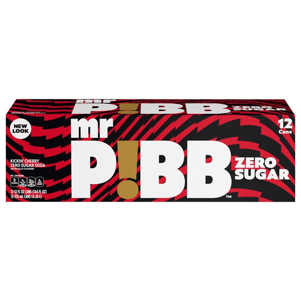 Mr. Pibb Zero Sugar Cherry Soda Can Same-Day Delivery or Pickup