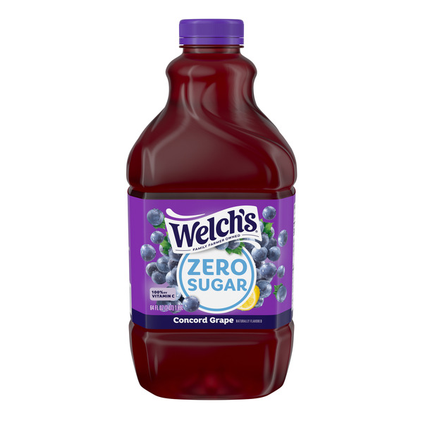 Welch's Concord Grape Zero Sugar Drink, 64 fl oz Bottle Same-Day