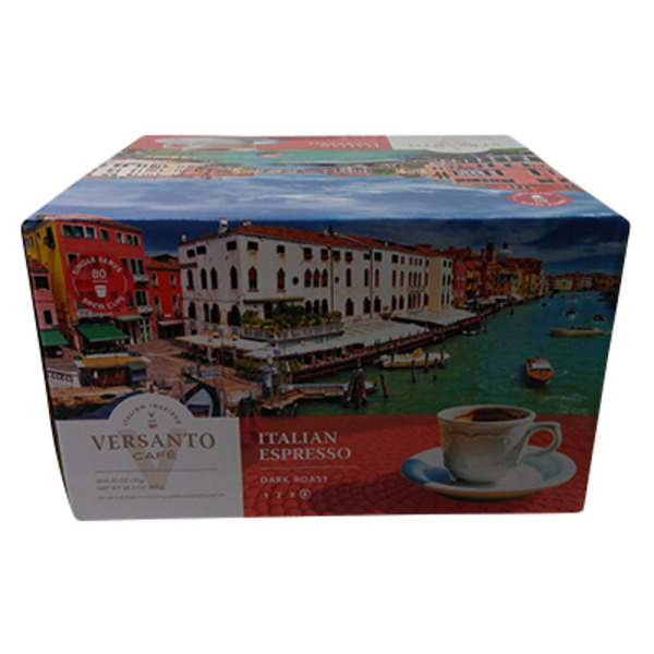 Versanto Cafe Italian Espresso Dark Roast Coffee Single Serve K-Cups