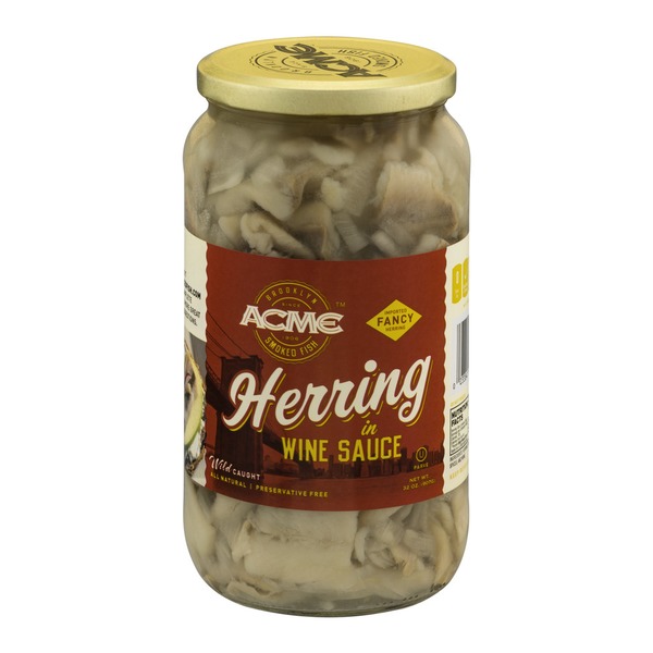 Acme Smoked Fish Herring In Wine Sauce (32 oz) Instacart