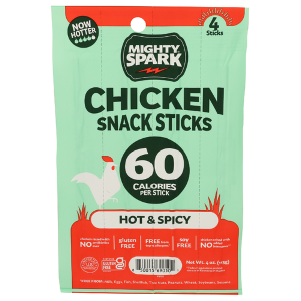Mighty Spark Food Co. Nashville Hot Chicken Snack Sticks Same-Day