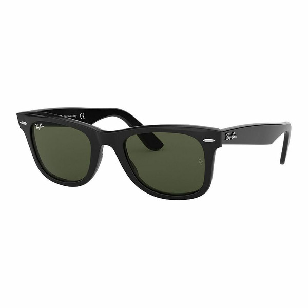 Ray-Ban Black & Green Classic Original Wayfarer Shades