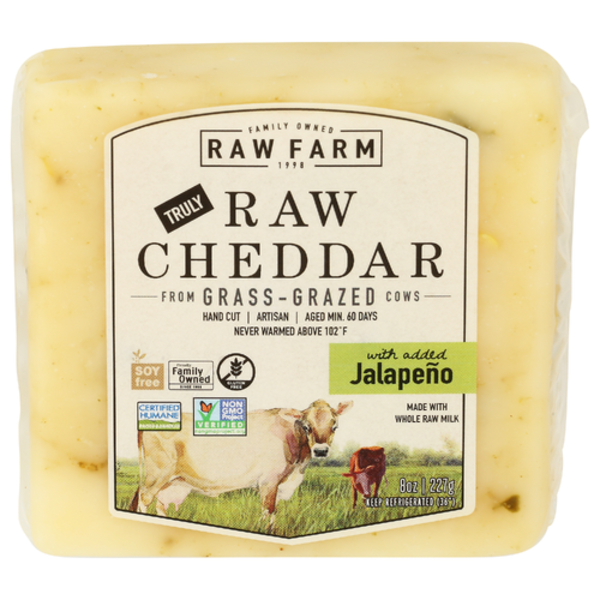 Raw Farm Jalapeno Raw Cheddar Cheese