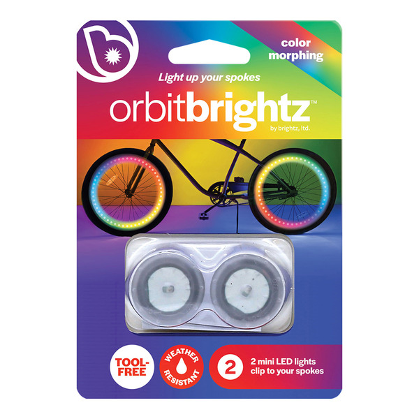 Brightz Orbit Color Morphing LED Bicycle Spoke Clip Light