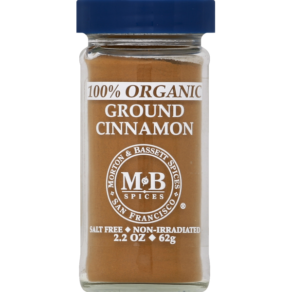 Morton & Bassett Spices Cinnamon, 100% Organic, Ground Same-Day