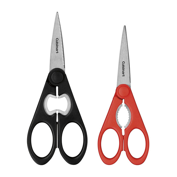 Cuisinart 8" Black & 7" C77-2PSHR8B7R Red Shears Set