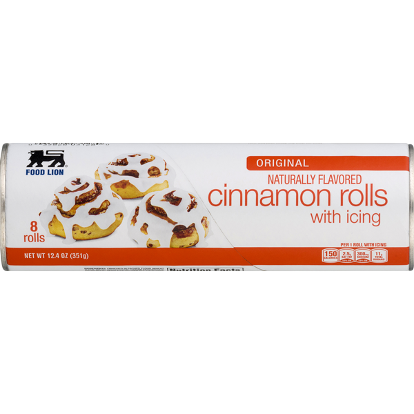 Food Lion Cinnamon Rolls, With Icing, Original (8 each) Instacart
