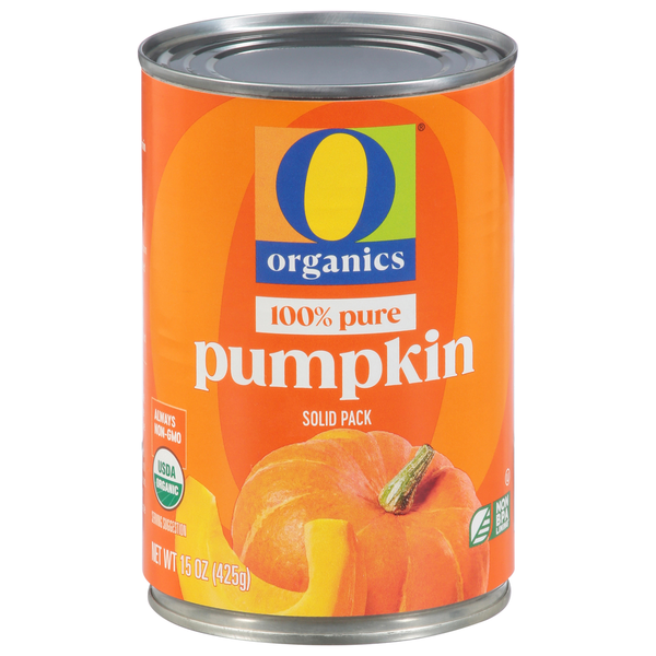 O Organics Pumpkin, 100% Pure, Solid Pack