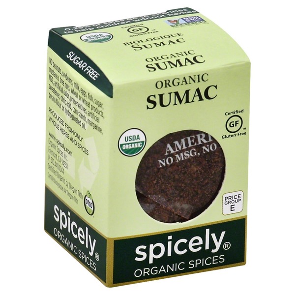 Spicely Sumac, Organic, Box (0.45 oz) from Rainbow Grocery Instacart