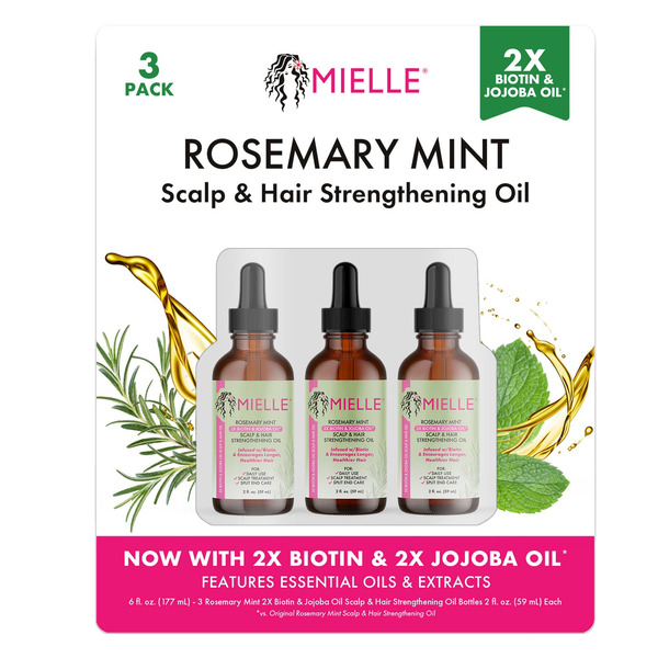 MIELLE Rosemary Mint Scalp & Hair Strengthening Oil