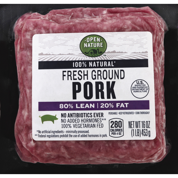Open Nature Pork, Fresh Ground