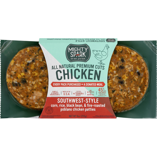 Mighty Spark Chicken Patties, SouthwestStyle (9 oz) Instacart